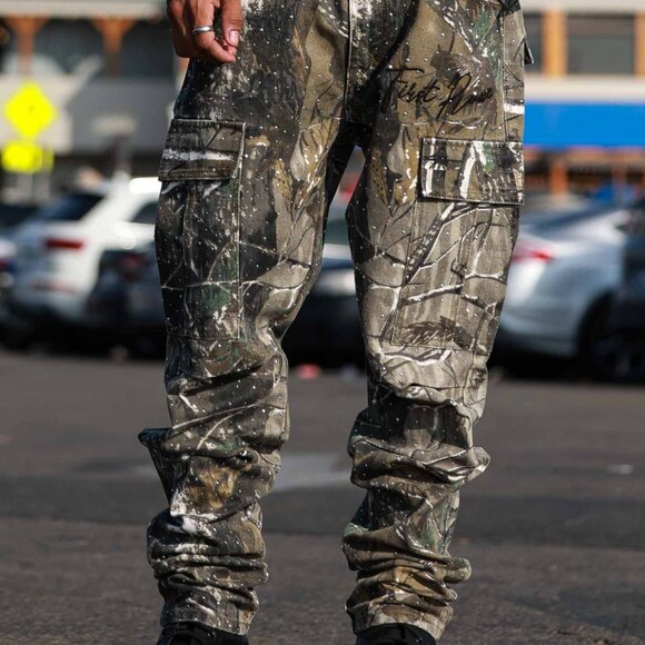 Allover Stud Cargo Pants - Picture 3 of 6